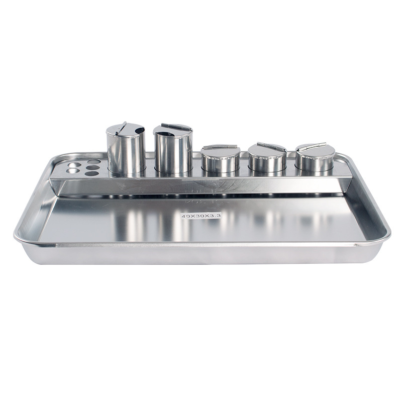 304 stainless steel medical tray, surgical disinfection tray, hospital dressing change, infusion and injection tray, tattoo square tray Specification drawing