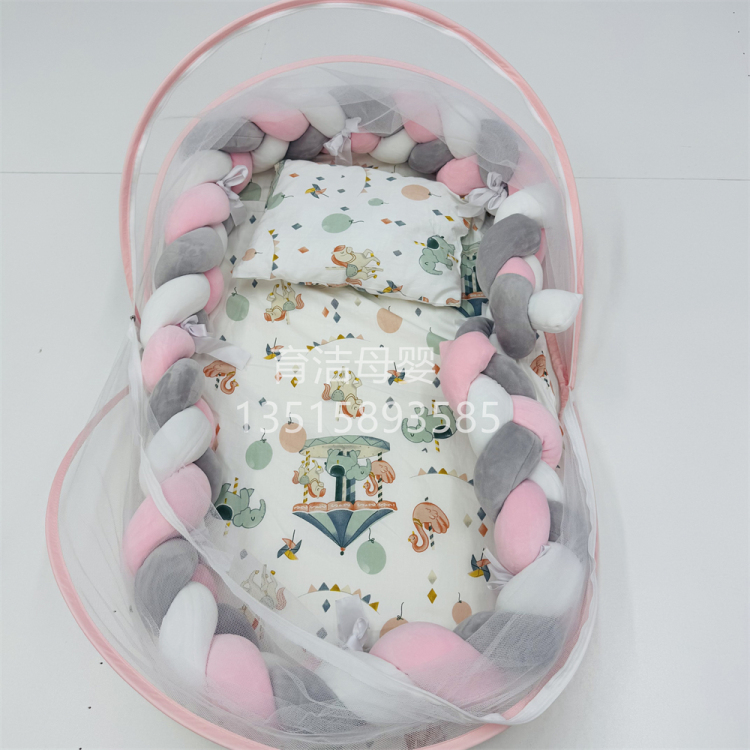 婴儿蚊帐安全便携式儿仿生睡垫床垫床中床婴儿宝宝床婴儿防蚊蚊帐细节图