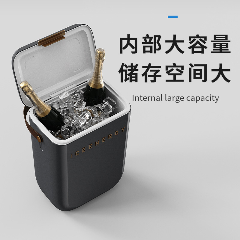 高档红酒长效冷藏ABS喷漆材质啤酒礼盒高级感轻奢礼品包装保温箱