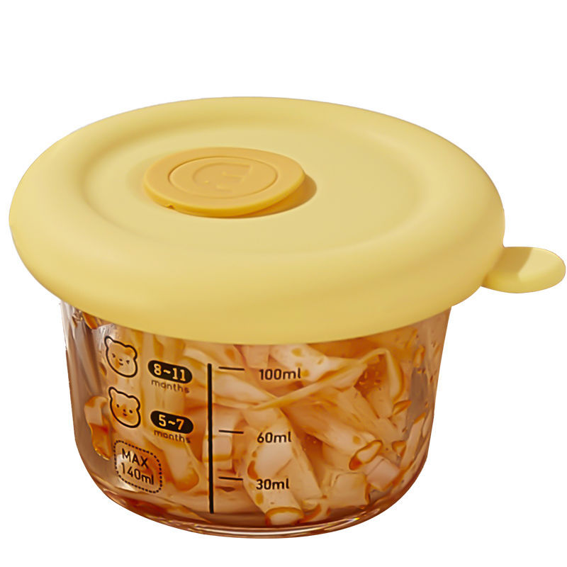 Baby food boxes, glass lunch boxes that can be heated in a microwave oven, special bento boxes for children, student lunch boxes, covered fresh-keeping boxes, seasoning bowls, kimchi bowls, sealed boxes Item Picture