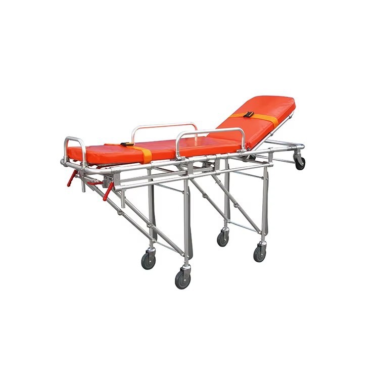 Ambulance stretcher, ambulance trolley, special stretcher, stainless steel stretcher cart, medical cart, medical equipment Application Scenario