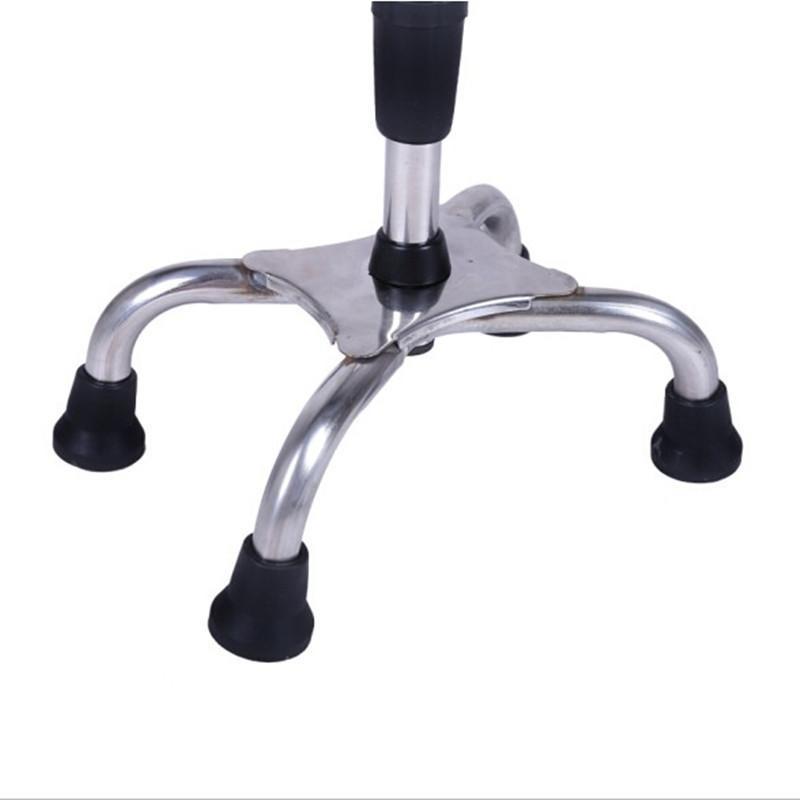 Stainless steel walking sticks for the elderly, four-legged walking sticks, walking sticks for the elderly, four-cornered walking sticks details Picture