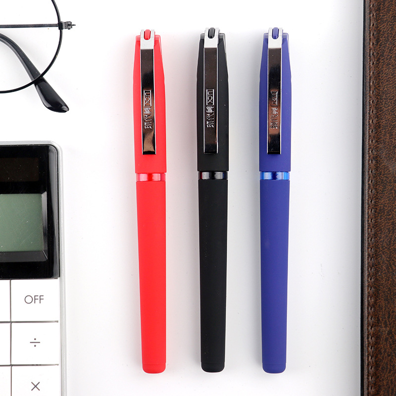 Modern Beauty 863 Large-capacity 0.7mm bullet gel pen, black exam water-based pen, signature pen, direct supply from the manufacturer Specification image