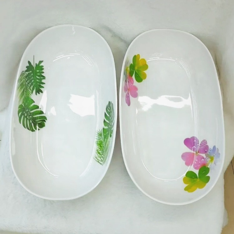 密胺餐具长方形盘子塑料托盘家用托盘食品快餐面包托盘水果盘外贸