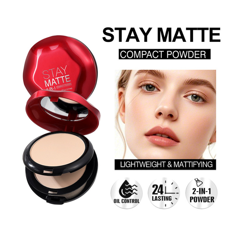 This dual-effect long-lasting mineral setting powder foundation provides concealer and oil control Item Picture