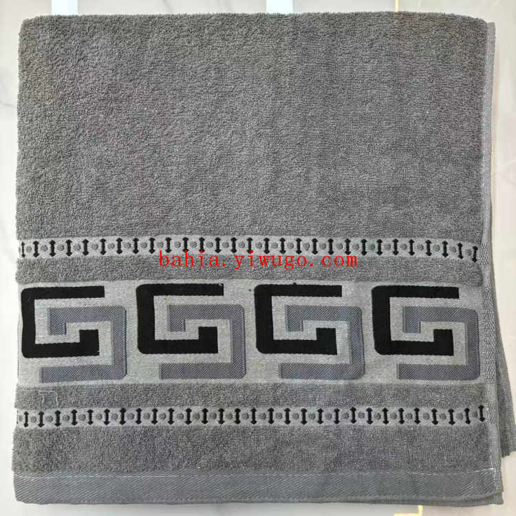 bahia Large-sized embroidered cotton bath towel 90*170cm Household absorbent wrap towel Hotel bath towel bath towel Application Scenario