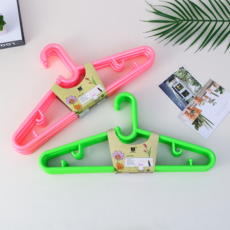 素色塑料衣架多色可选 可定制衣架成人晾衣架晒衣架厂家直销细节图