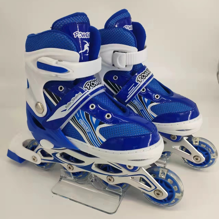 Children's roller skates PVC wheel complete set, roller skates, roller skates for men and women, adjustable wheels, factory wholesale Item Picture