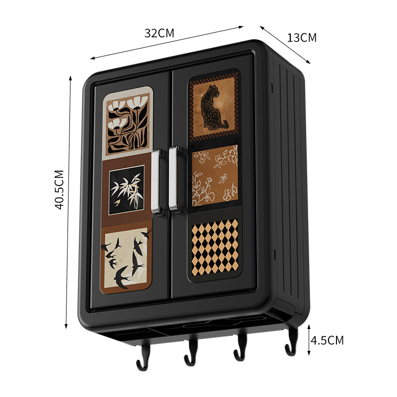 多功能装饰性储物柜家用收纳置物架衣物收纳箱学生居家整理箱