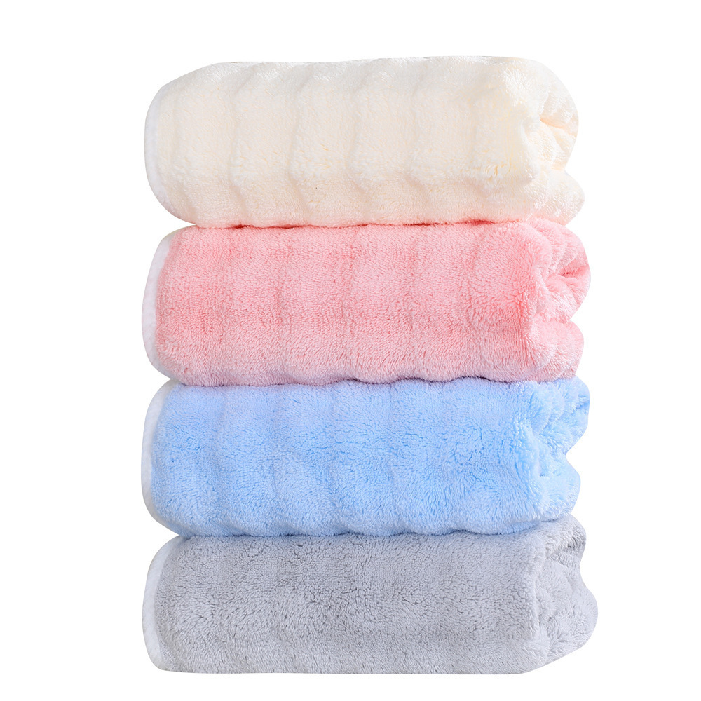 Cross-border shipping of towels, bubble fleece towels, bath towels, soft, absorbent and quick-drying face towels, bath towels and wrap towels Specification image