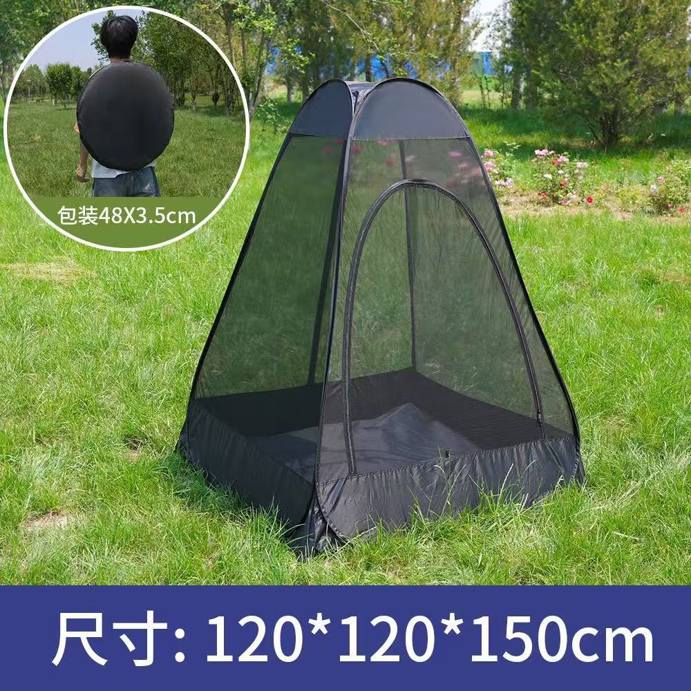 Tienda de mosquito de pesca de malla para acampar rápido apertura de cuenta canto exterior de verano entrega de las manos de buda lanzamiento gratis construcción de mosquiteros gratis details Picture