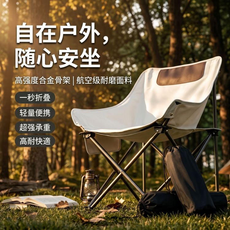 Portable outdoor leisure folding chair, single person portable, light and portable chair, leisure lounge chair, folding portable chair