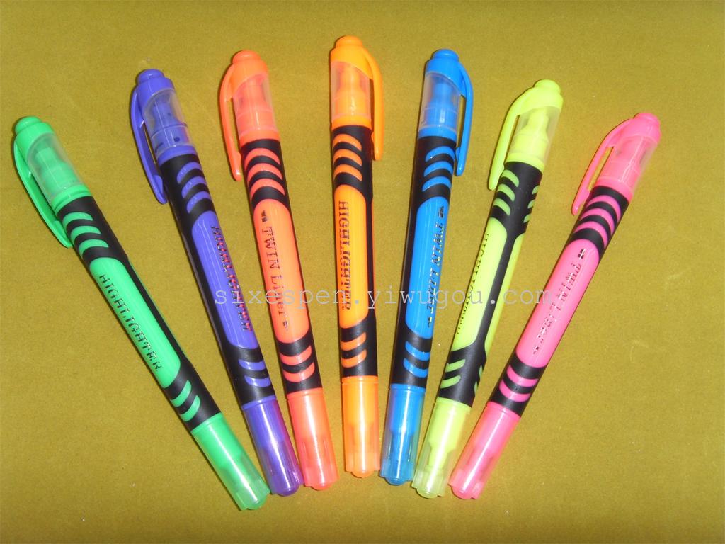 DH-2201 silicone soft sleeve 6-color highlighter