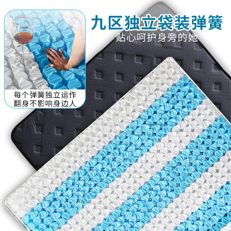 Factory direct sales of independent bagged spring mattresses, compressed roll boxes, home memory foam soft pads details Picture
