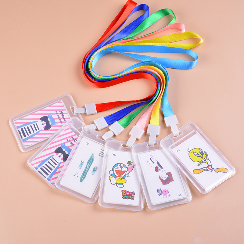Kichi dibujos animados patrón estudiante virola PVC transparente easy pull hebilla Item Picture