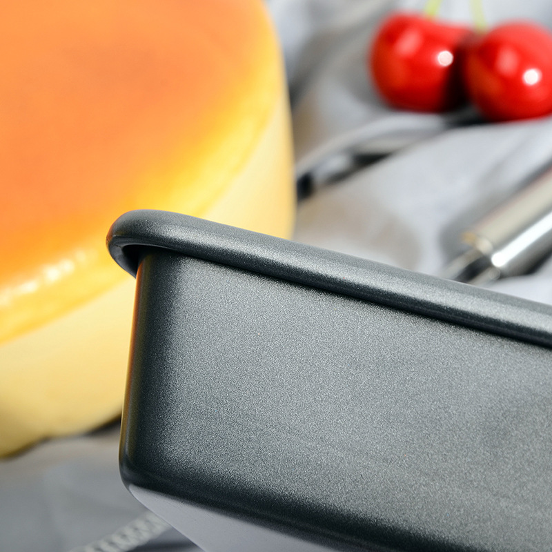 Factory direct sales rectangular baking trays, carbon steel non-stick deep baking trays, cake molds, cookies, bread, household carbon steel baking trays details Picture