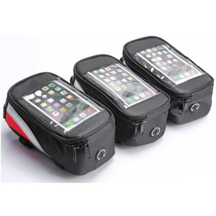 3375 Bicycle touch screen bag, upper tube bag, mobile phone touch screen bag, front beam bag, main beam saddle bag, front mobile phone bag Item Picture