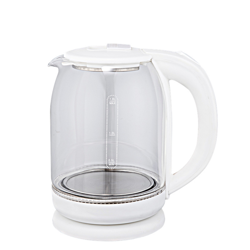 Foreign trade cross-border high borosilicate glass 1.8L2.0L stainless steel purple LED light Lianjiang Rapid electric kettle Factory Source factory Application Scenario