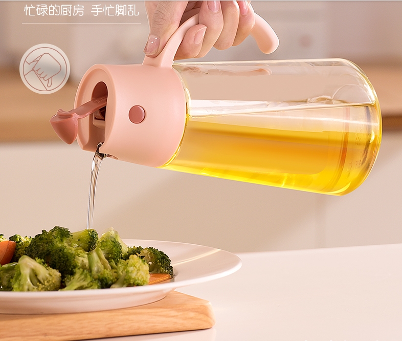New Hulk oil pot, glass oil pot, household leak-proof oil tank, kitchen vinegar pot, European-style soy sauce vinegar oil bottle
