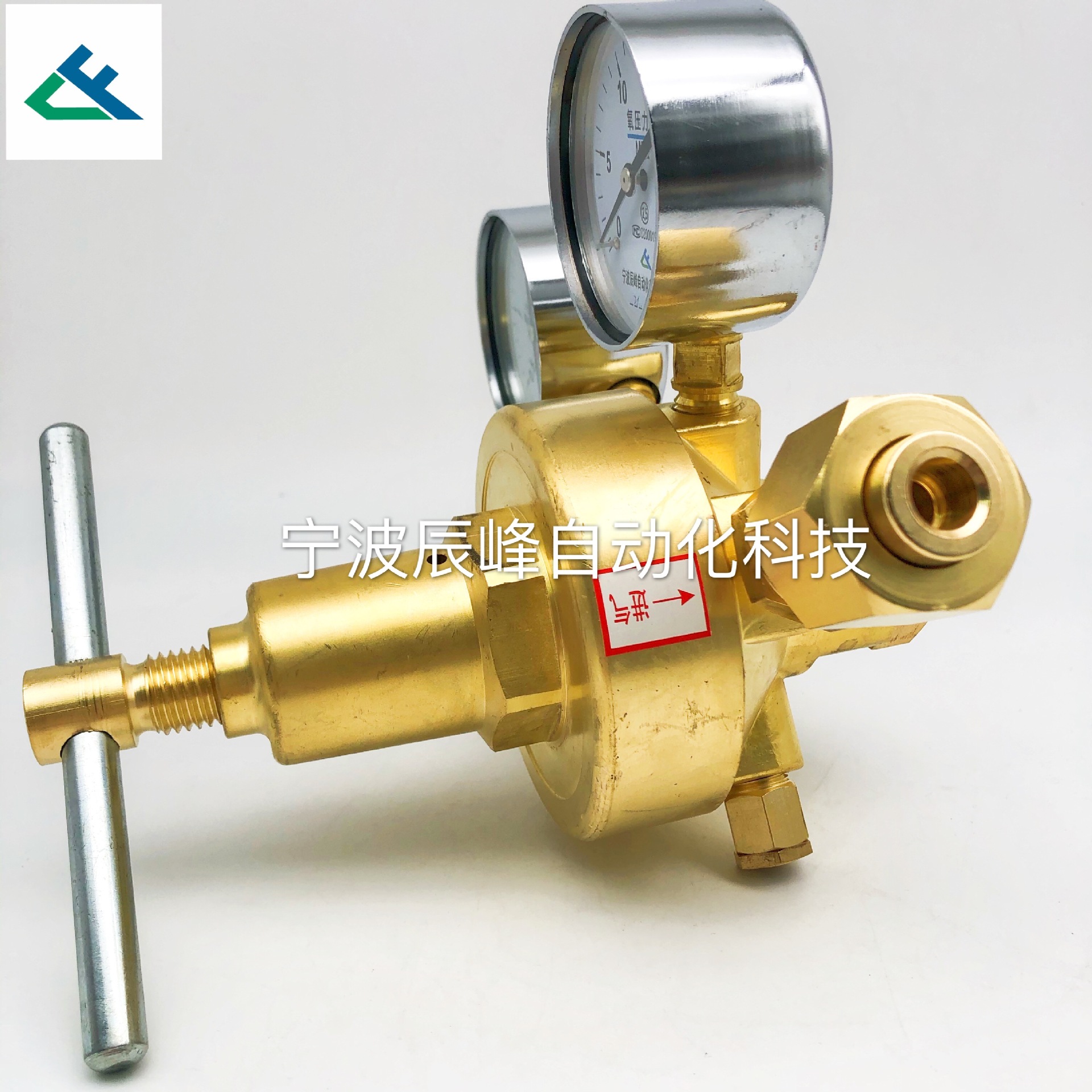 Oxygen pressure reducing valve pipeline all-copper oxygen regulating valve details Picture