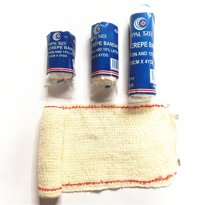 High-quality medical spandex elastic bandage with wrinkles, a medical consumable for export details Picture
