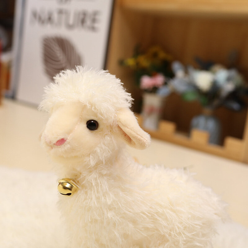 Cross-border foreign trade Nordic cute bell little sheep figurines, children's dolls, plush toys Specification image