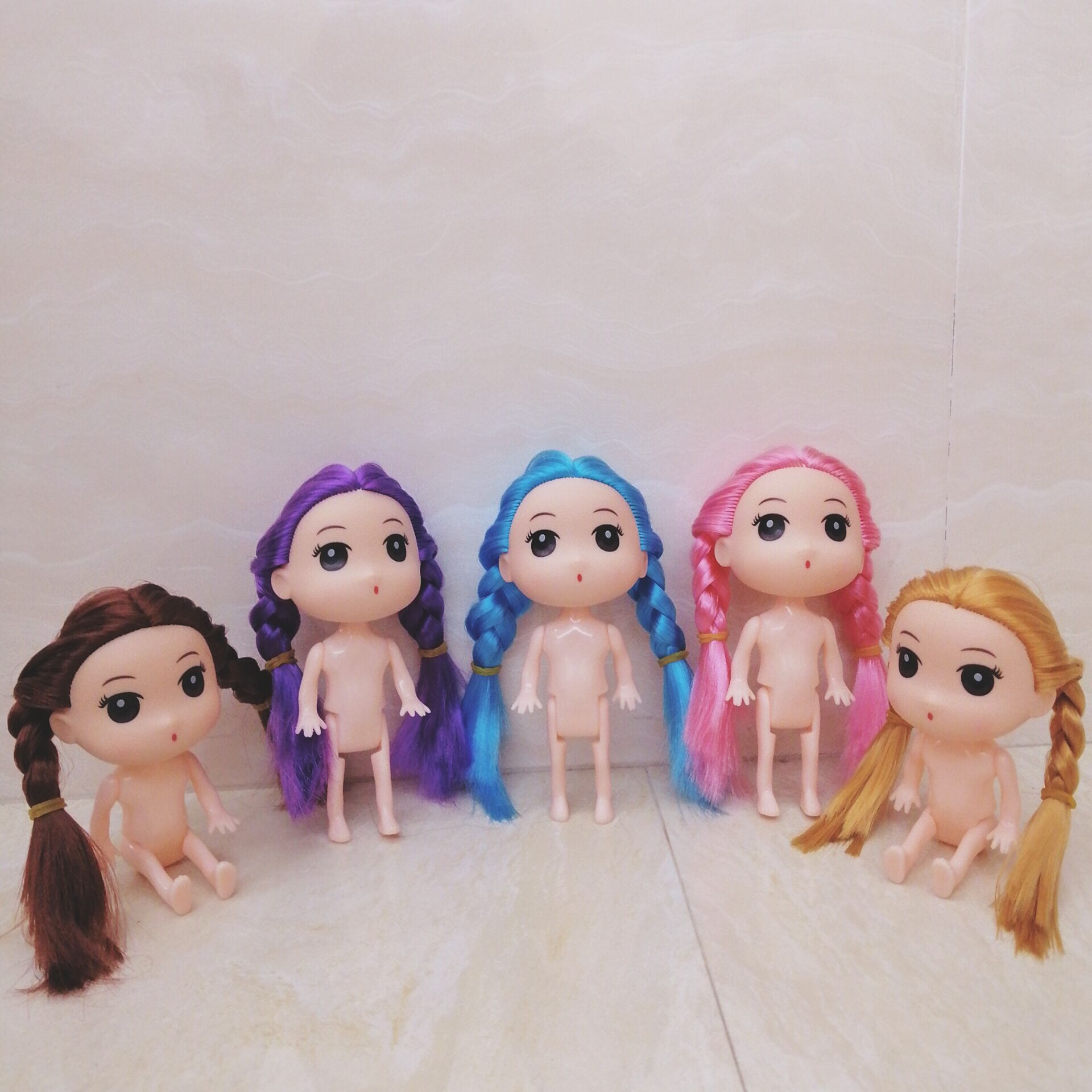 12厘米小迷糊蛋糕烘焙手工玩具裸娃素体批发细节图