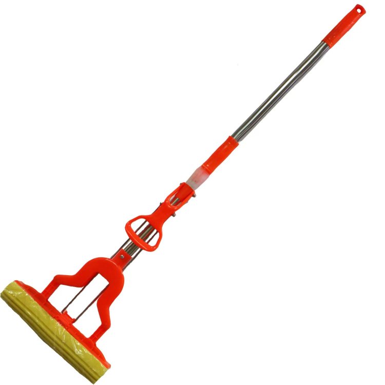 Sponge mop, household mop, hand-washable water-absorbing floor mop, rubber cotton mop, folded water-squeezing mop Item Picture