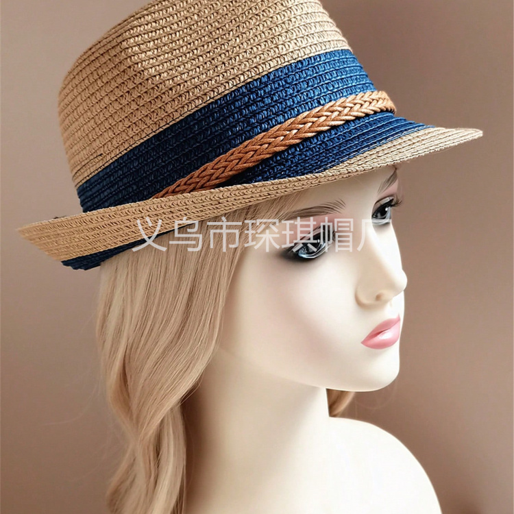 Summer bestsellers for women: Panama straw hats, sun protection hats, outdoor vacation and travel hats, top hats, suitable for both men and women, cross-border full figure