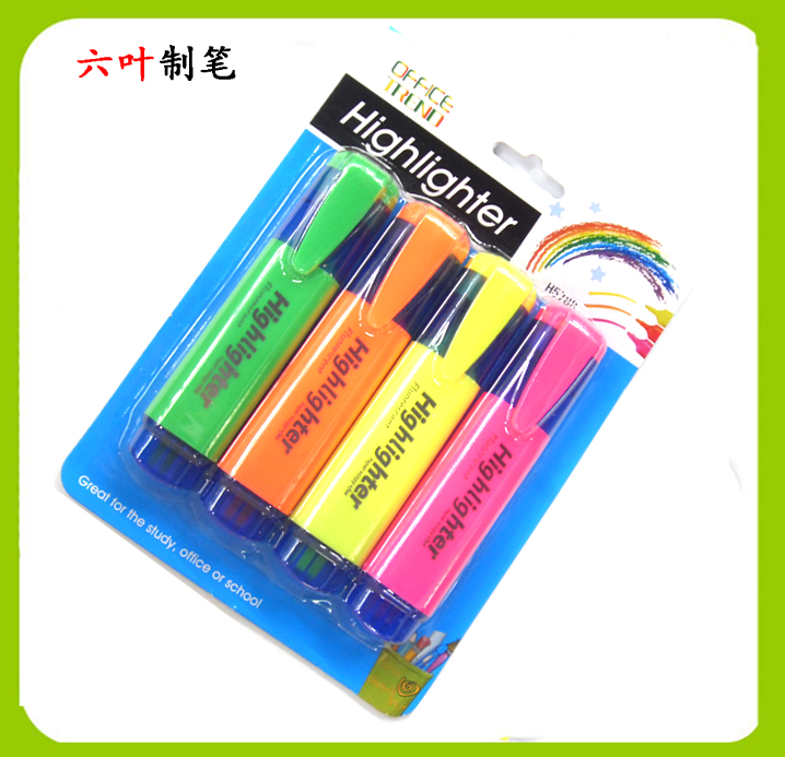 Supermarket Stationery Set 5788 with 4 flashcard Highlighters