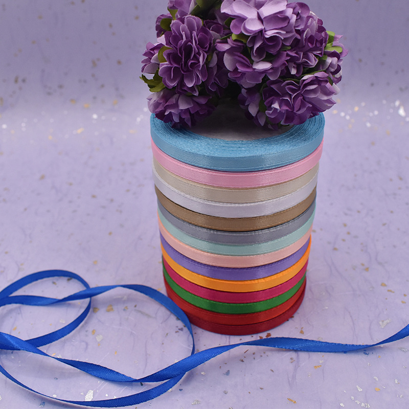 Factory stock wedding hand-held bouquet ribbons, 2-inch wide ribbons, ribbon webbing, DIY accessories, colorful ribbons, gift packaging Specification image