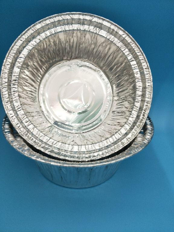 一次性铝箔圆形锡纸碗 铝箔容器 烘焙蛋糕盘 锡纸餐