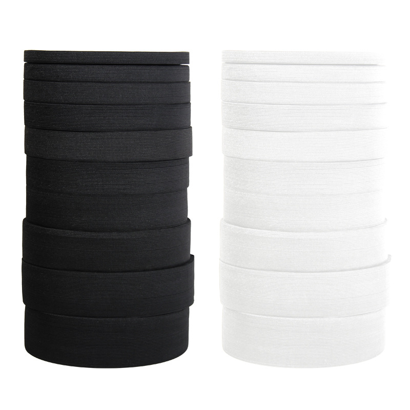 High-elastic, colorful latex silk crocheted elastic band knitted thickened and widened breathable elastic waistband and trouser hem cinched waist children's clothes