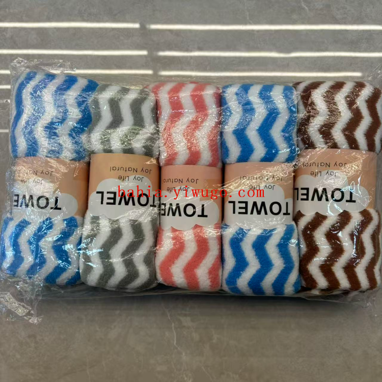 35*75cm wavy face towel, soft and comfortable household towel, household towel for children and adults Application Scenario