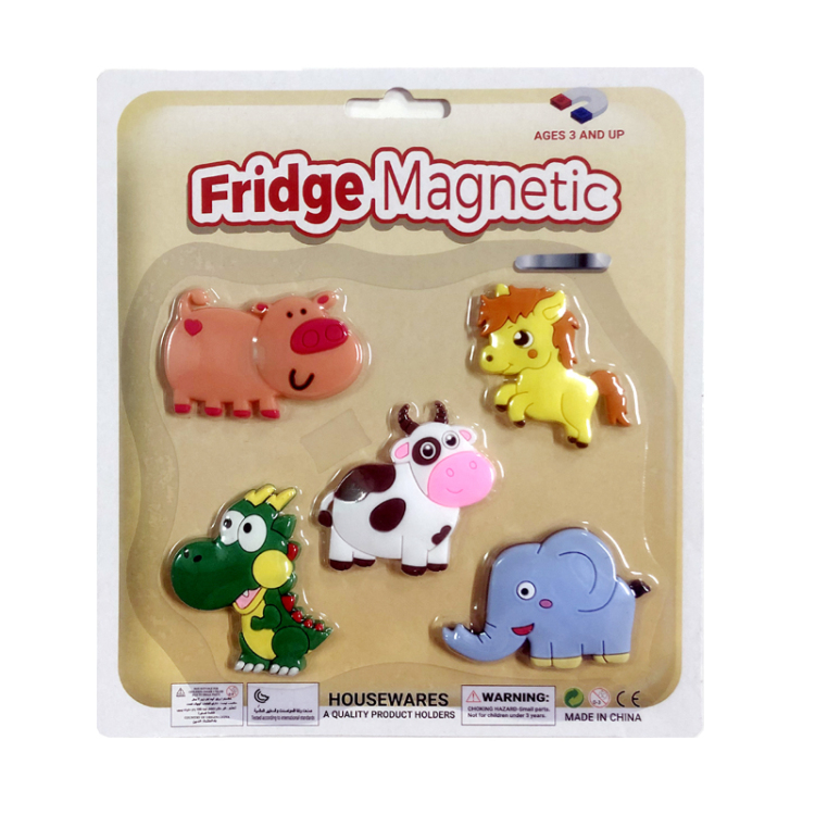 Customized personalized 3D cartoon animal magnetic fridge magnets made of PVC soft rubber details Picture
