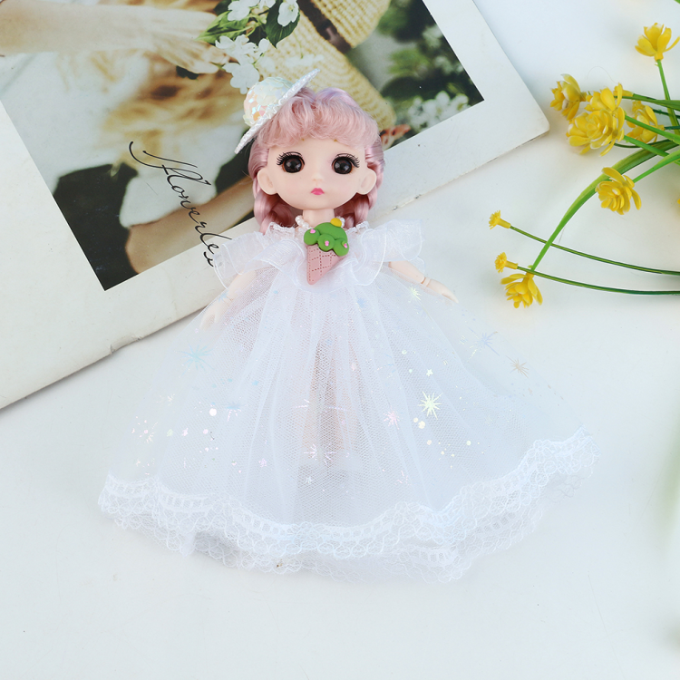 17 cm doll dress-up dress doll set Lolita girl toy gift keychain mini doll wholesale details Picture