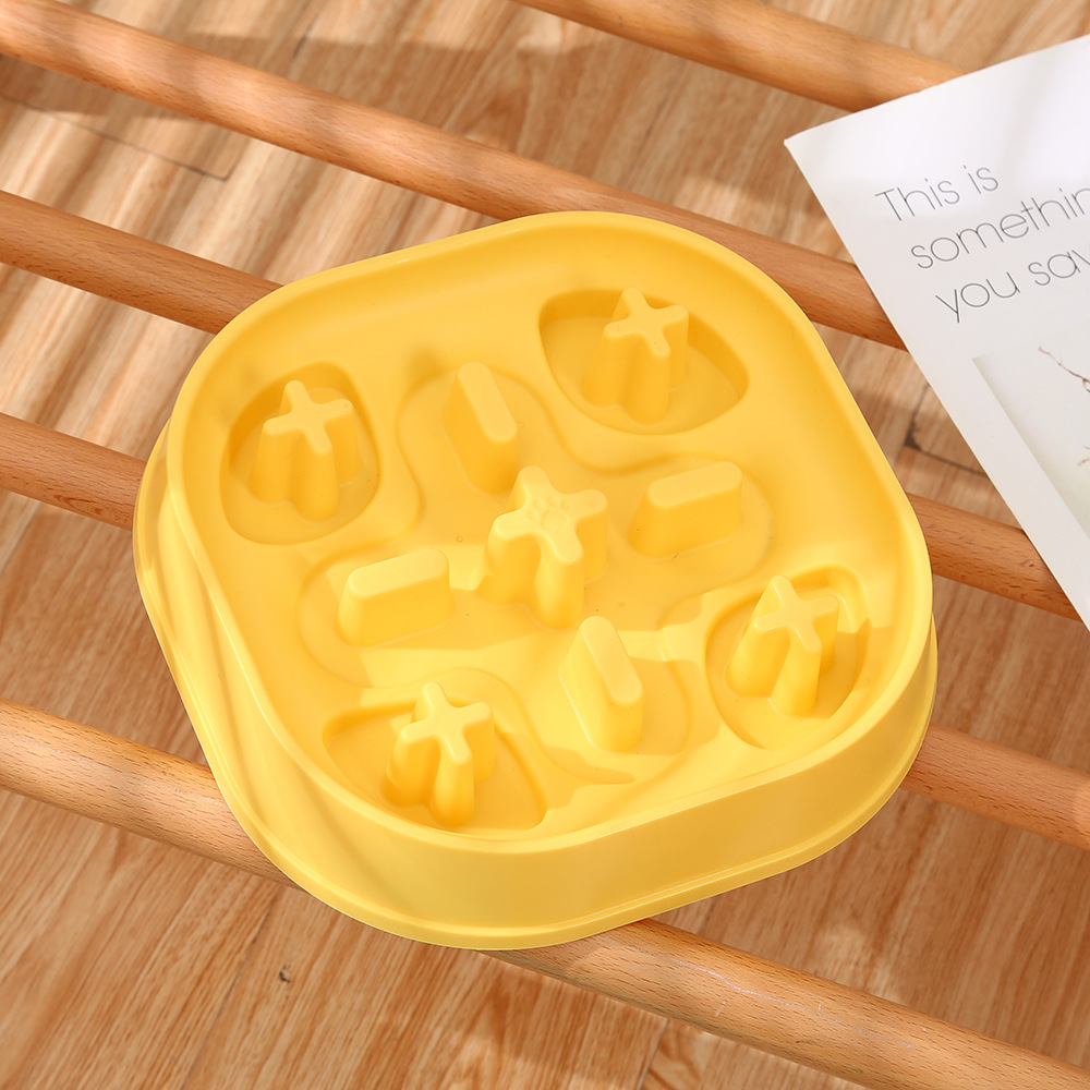 新款跨境专供塑料慢食碗大号猫狗通用狗碗狗食盆宠物碗批发图