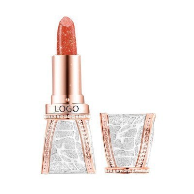Wholesale custom self-owned brand beauty vegan nude matte moisturizing long-lasting waterproof glitter lipstick