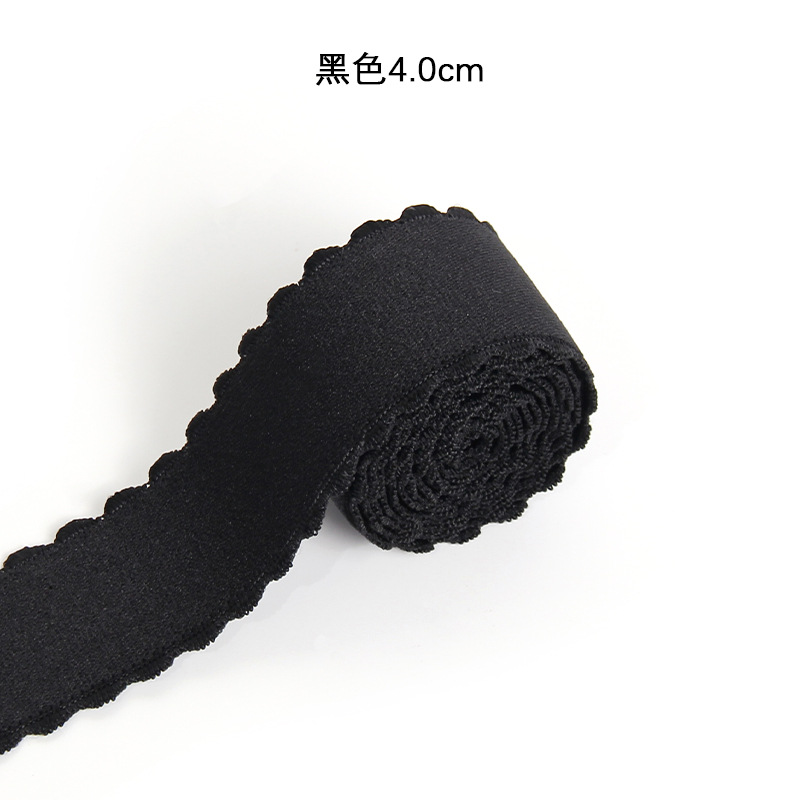 Double-sided crescent-shaped elastic bands, double-sided brushed high-elastic latex skirts, trouser waists, dance costumes, shoulder straps, children's clothes diy accessories Specification image