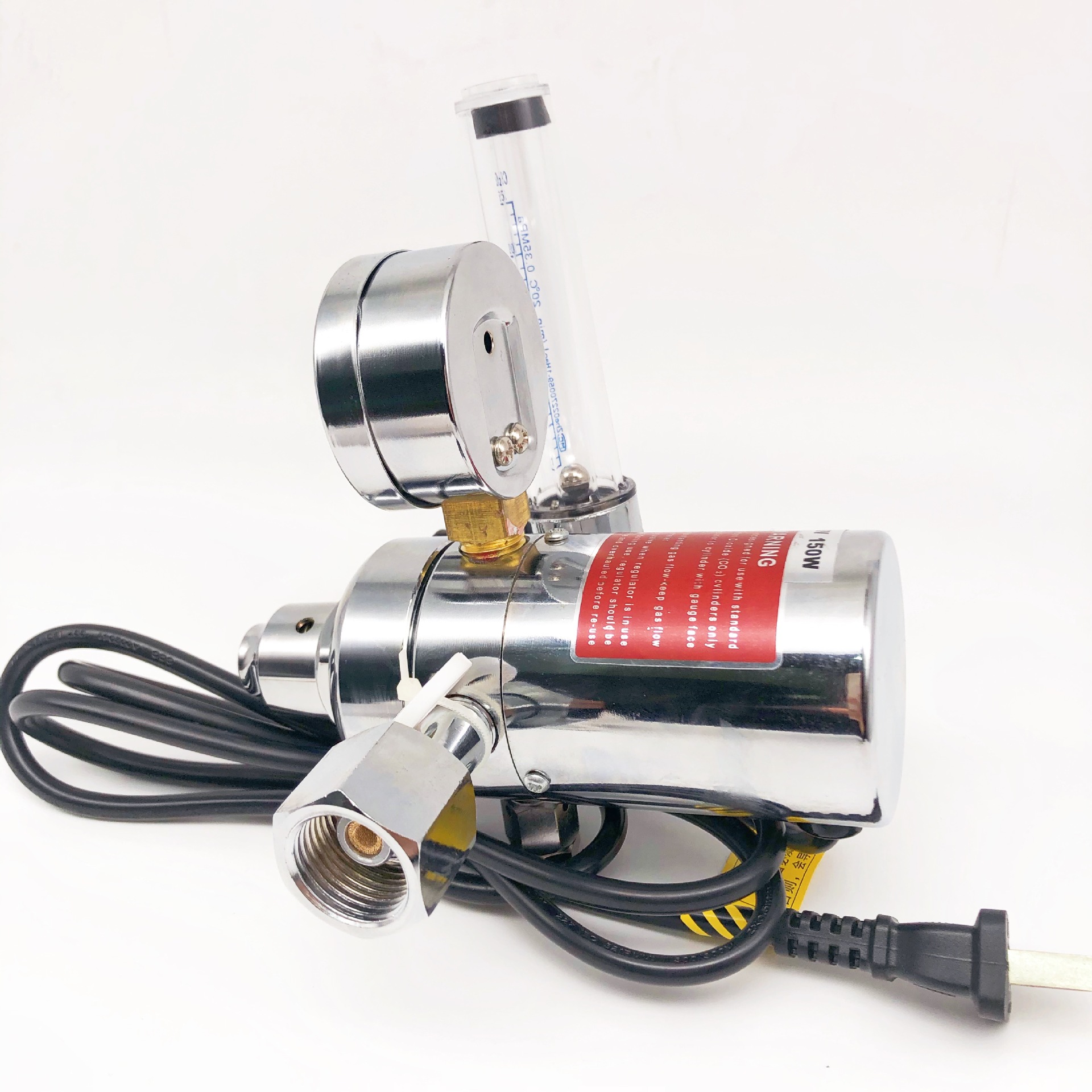 The Huaao Guangwei electric welding machine is equipped with 36V, 110V and 220V carbon dioxide all-copper electric heating pressure reducers details Picture