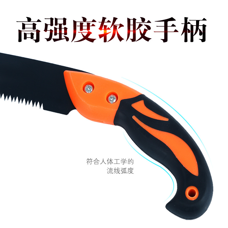 厂家直供手工手板锯网红便携木工园林果树修枝锯家用碳钢手锯批发细节图