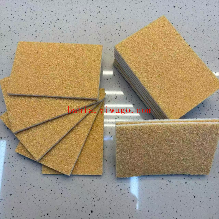 Polyester nylon coconut palm scouring pads, kitchen cleaning cloths, dishwashing cloths, stain and oil removal cloths, multi-purpose sponges Specification image