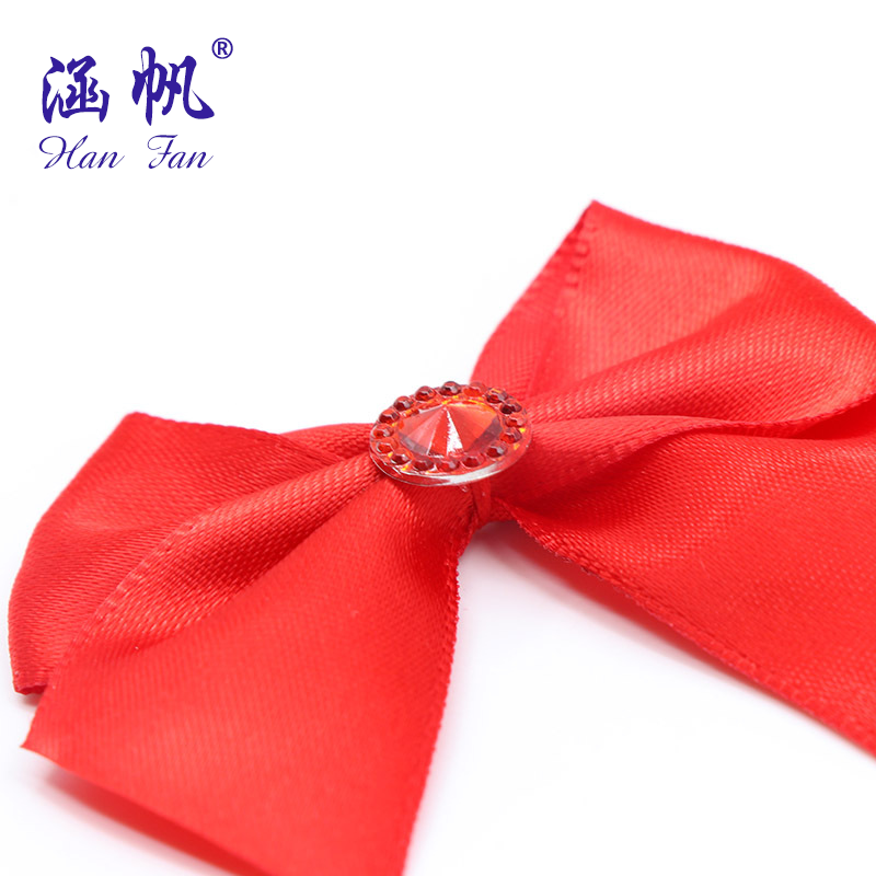 Hand-tied ribbon, bow, ribbon manufacturer wholesale Yiwu craft gift packaging, wedding candy boxes, bow accessories details Picture