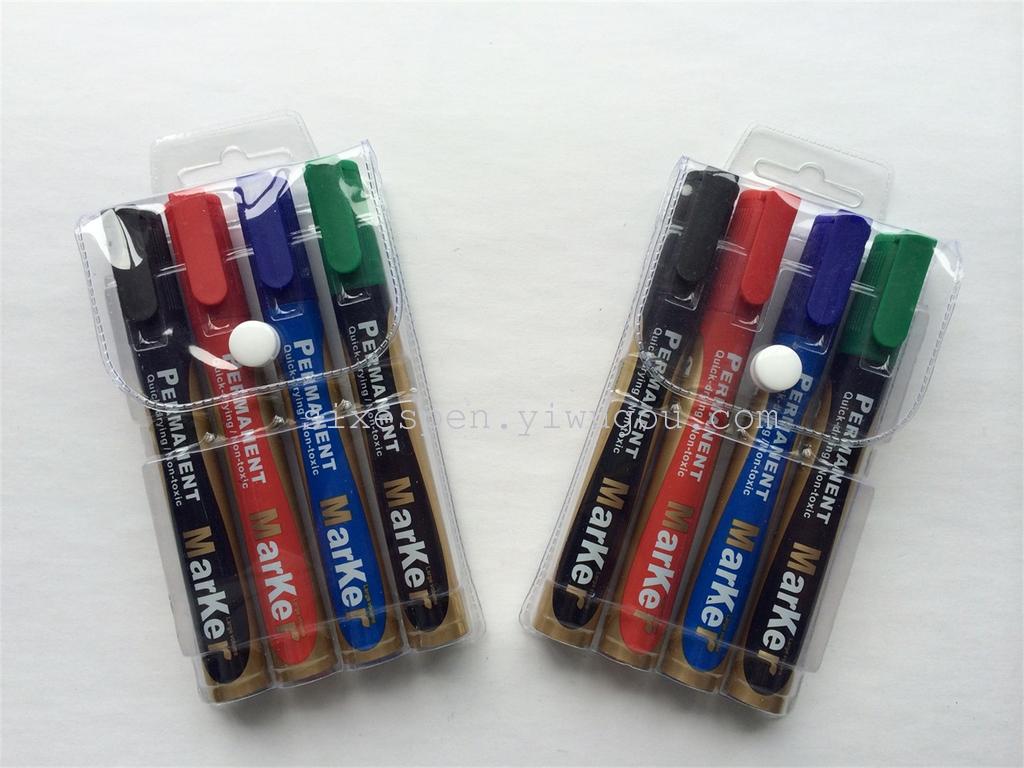 Four high-quality marker pens TL-903 in PVC bags