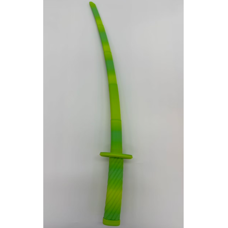 66cm3D打印武士刀 可伸缩解压 甩刀 儿童玩具