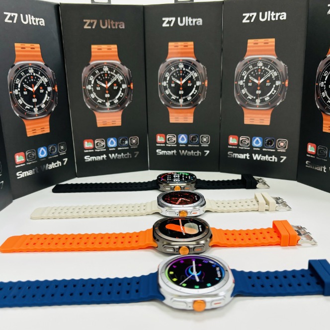 华强北Z7 Ultra智能手表语音助手天气音乐血压 W7运动智能手表