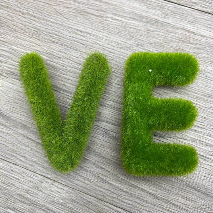 Simulated decorative letter foam flocking eco-friendly DIY children's early education restaurant modern and simple atmosphere embellishment accessories