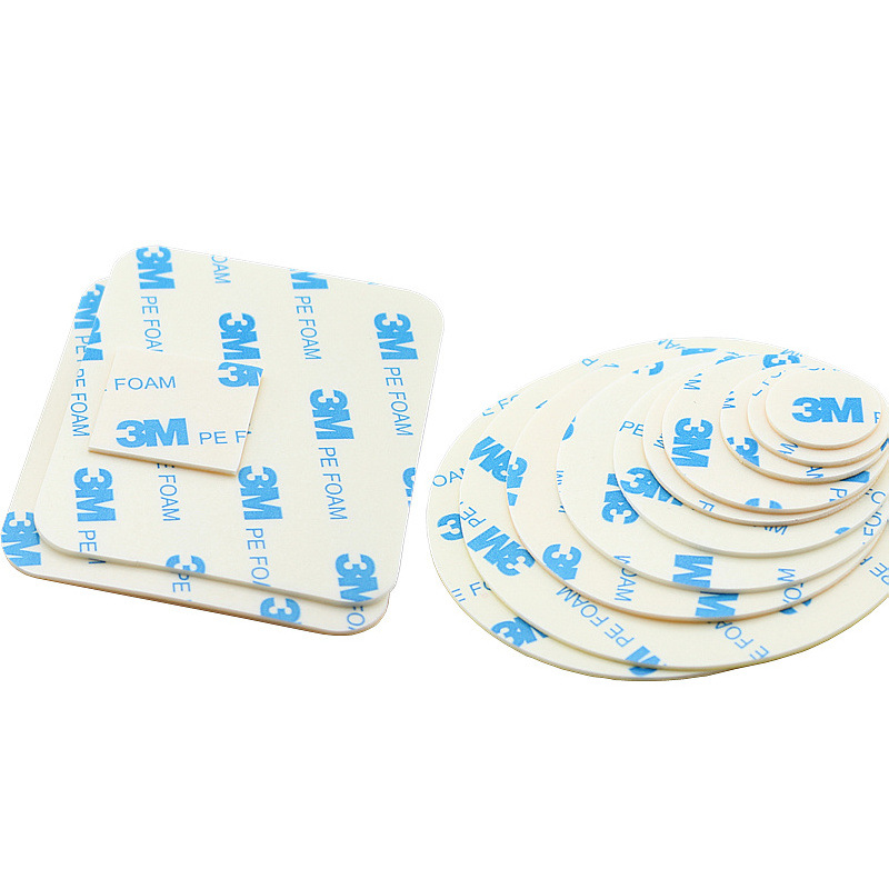 1600t白色金属塑料粘贴双面胶 强力防水密封汽车PE泡绵手机挂钩胶