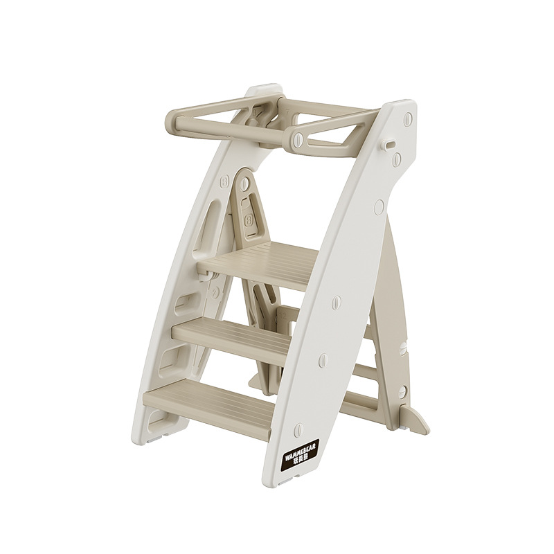 Children's footstool, washbasin, household step stool, toddler face wash, staircase washbasin, footstool, folding dining chair, wooden children's chair Application Scenario