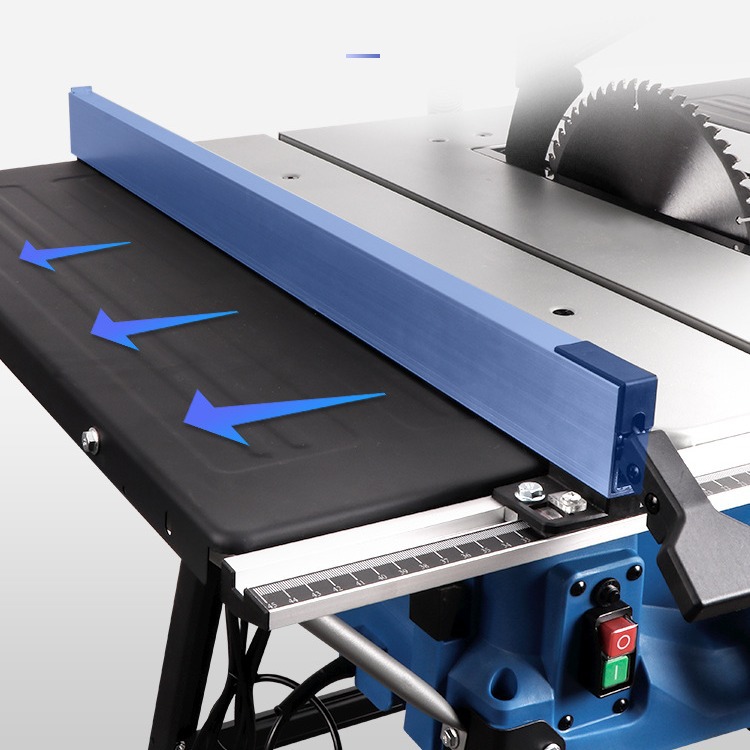 Andeli 10-inch table saw, push table saw, panel saw, multi-functional woodworking inclined cutting saw, cutting circular saw, dust-free electric saw Specification image